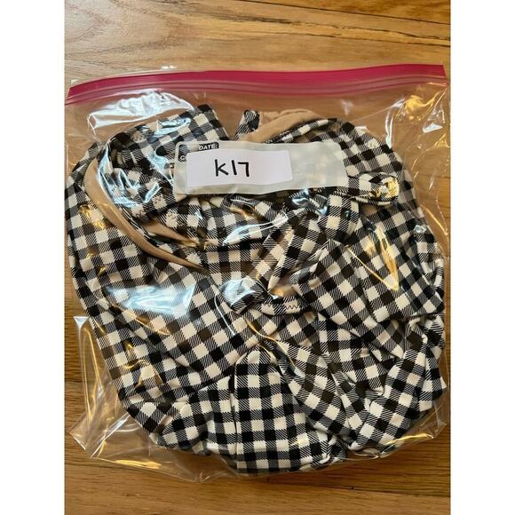 NWT Old Navy Women's L Maternity Gingham Halter V Neck One Piece Swimsuit - Picture 10 of 10